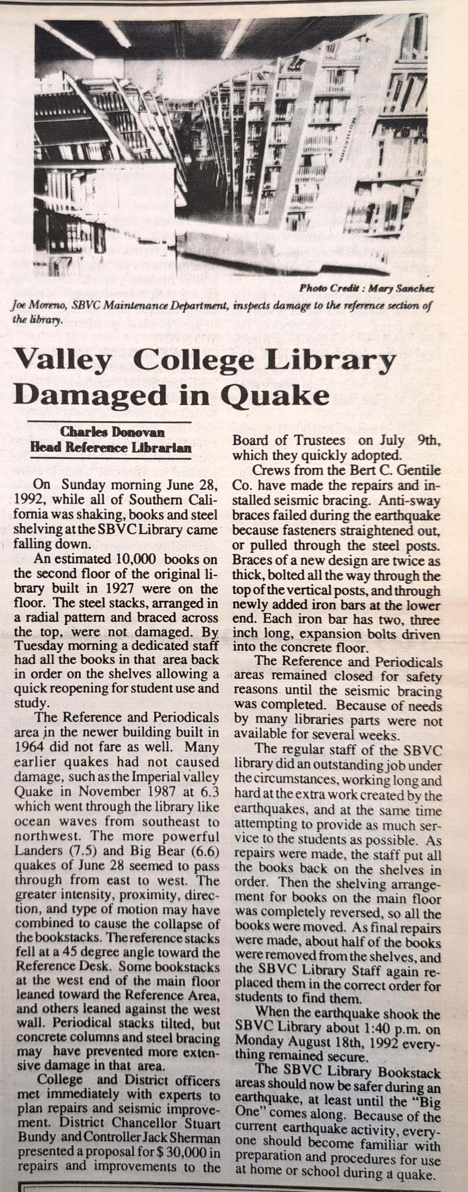 Image One for The Landers Earthquake