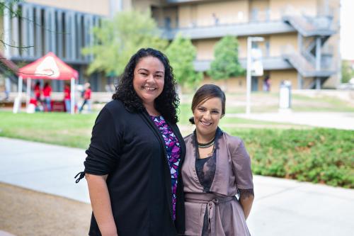 Alma Lopez (left) and Elizabeth Banuelos (right), SBVC’s Puente Coordinators, are both alumni of the program.