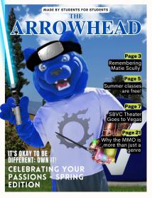 Arrowhead Cover Blue showcases his hobbies