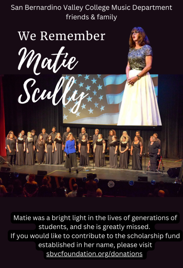 images of Matie Scully singing and conducting choir on stage