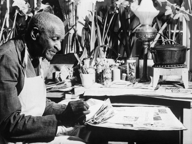 George Washington Carver Sitting