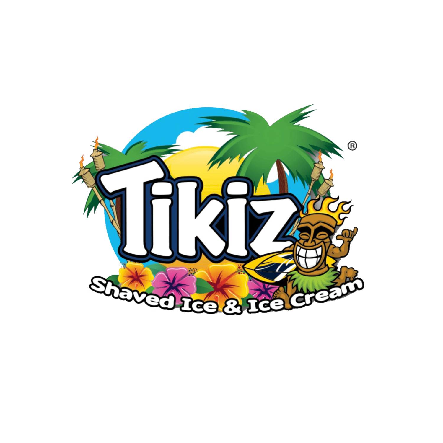 A photo of the Tikiz logo 