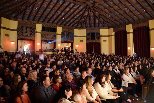 Friends and family members of graduates filled the historic Auditorium for the ceremony.