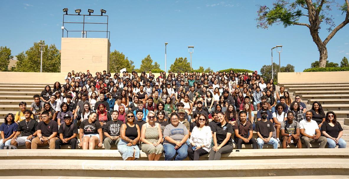 A group shot with all incoming students and the SBVC Outreach team