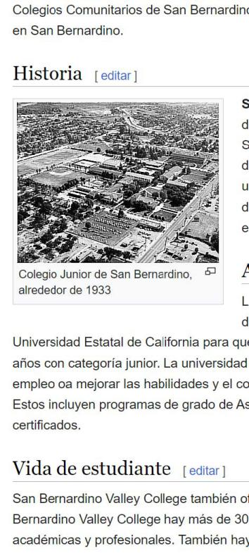 A wikipedia page translated into Spanish