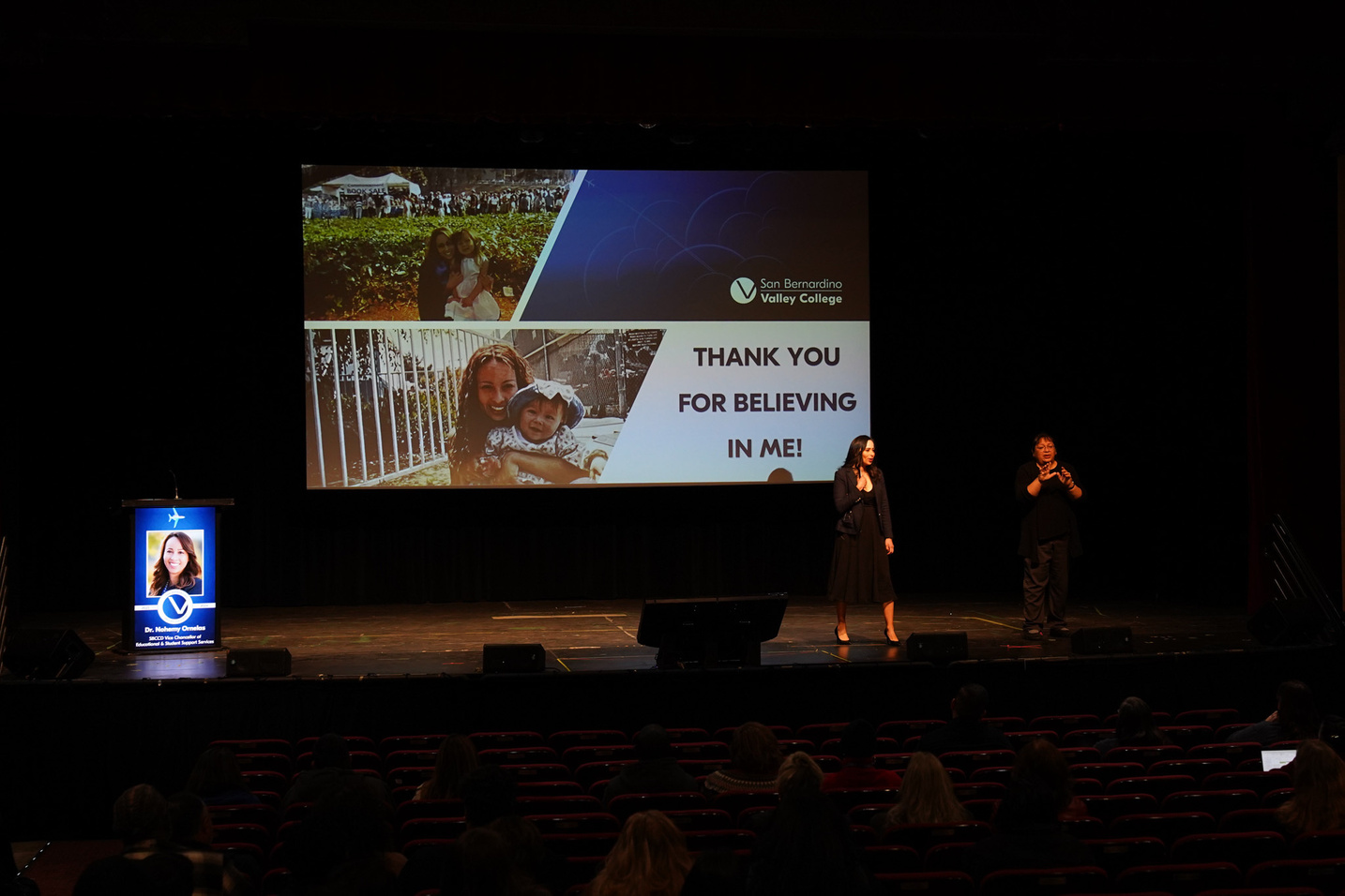 Vice Chancellor of Educational & Student Support Services, Dr. Nohemy Ornelas. 