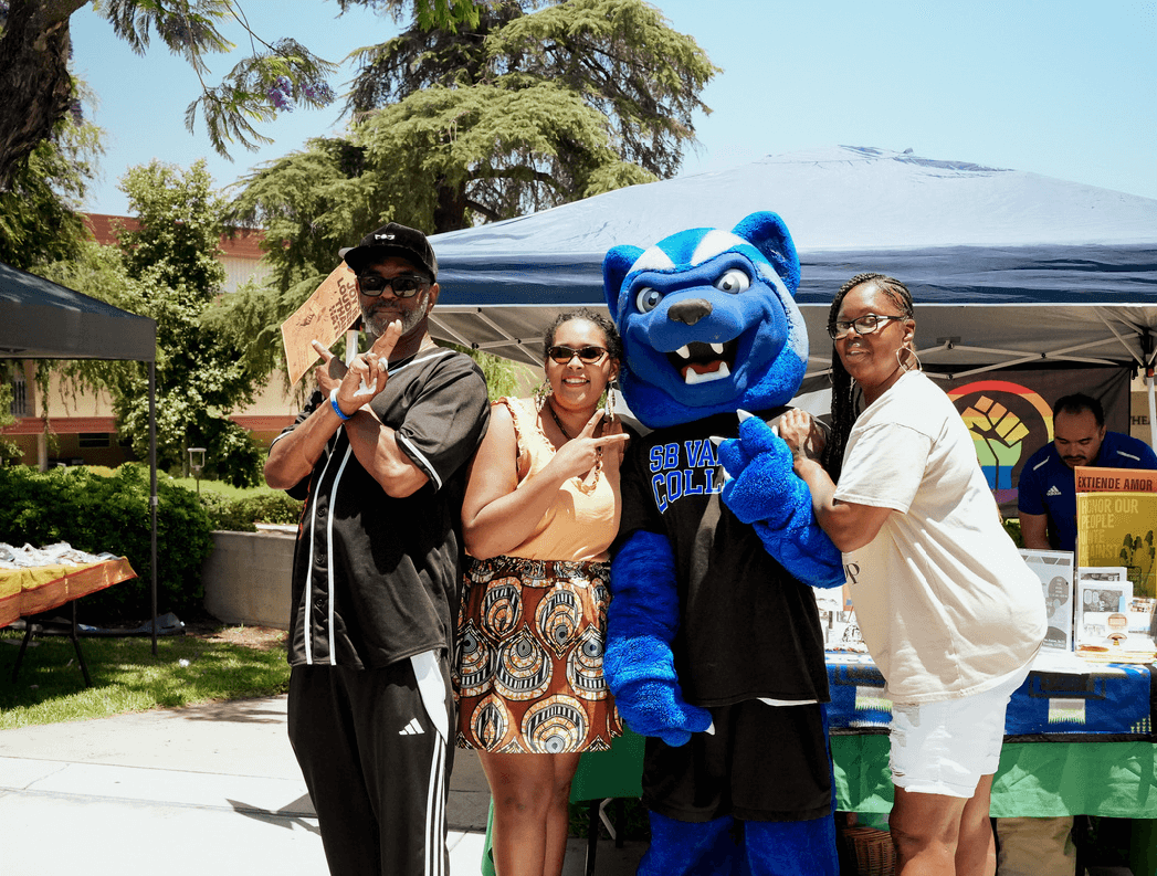 Blue with members of Umoja