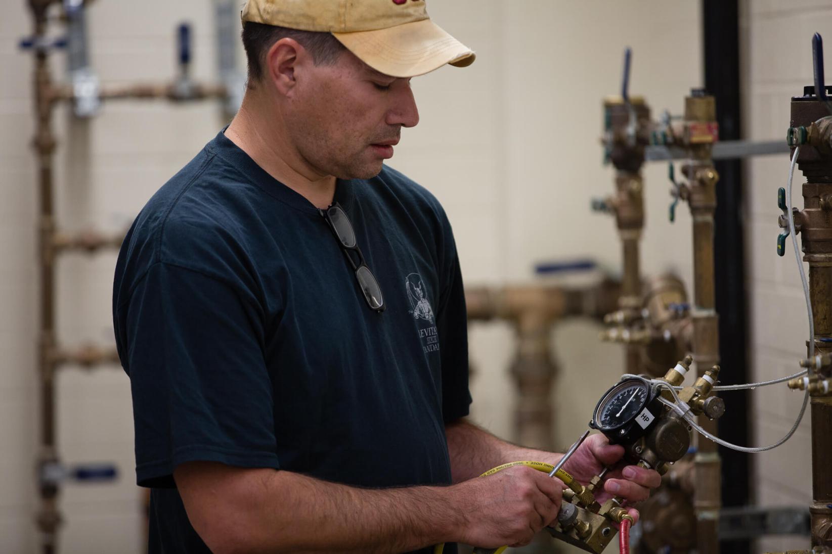 Testing water levels