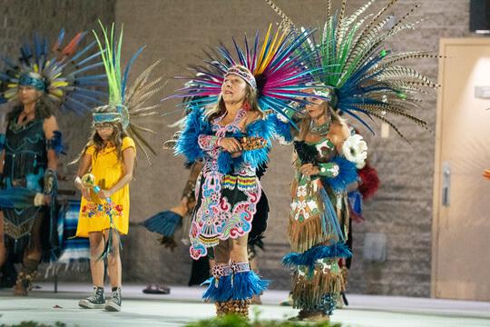 Performers performing a southern cloth dance