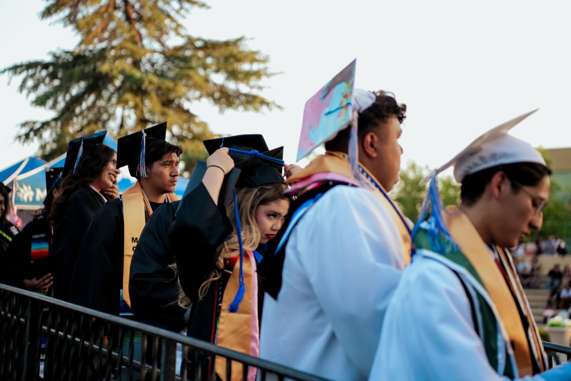Middle College High School graduates getting ready