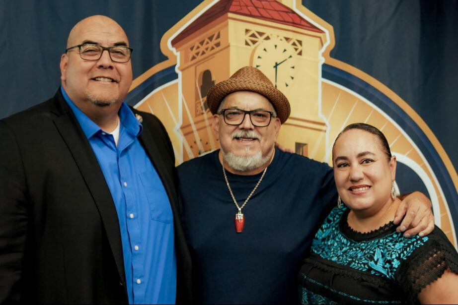 President Dr. Contreras with Poncho Sanchez