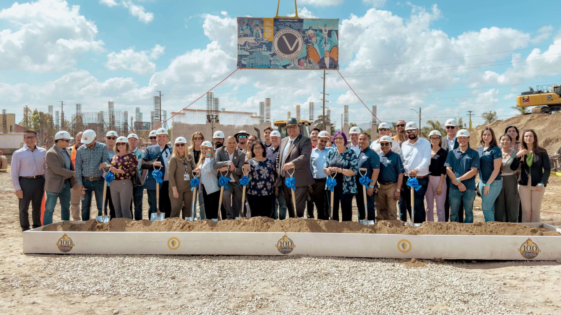 Group photo of the Student Services Ground Breaking