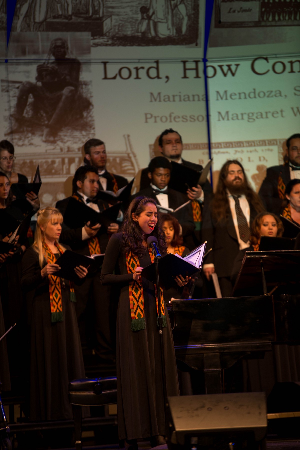  Voci Soli performs during the Black History Month Concert & Civil Rights Celebration at San Bernardino Valley College on February 24, 2017.