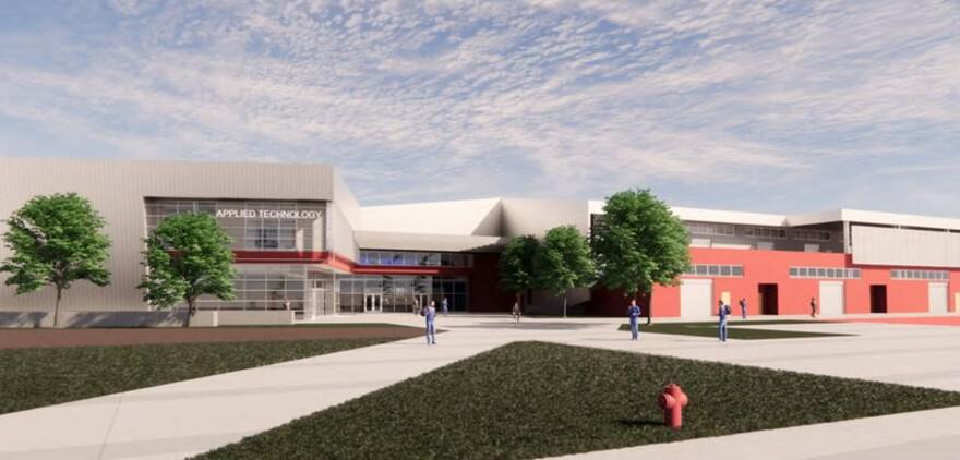 digital rendering of the new applied tech building