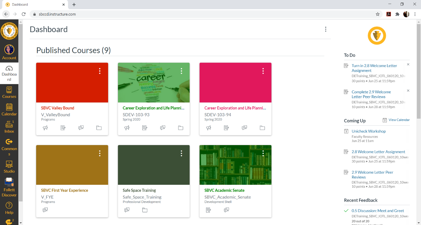 Canvas Access Information San Bernardino Valley College Canvas Access Information San Bernardino Valley College