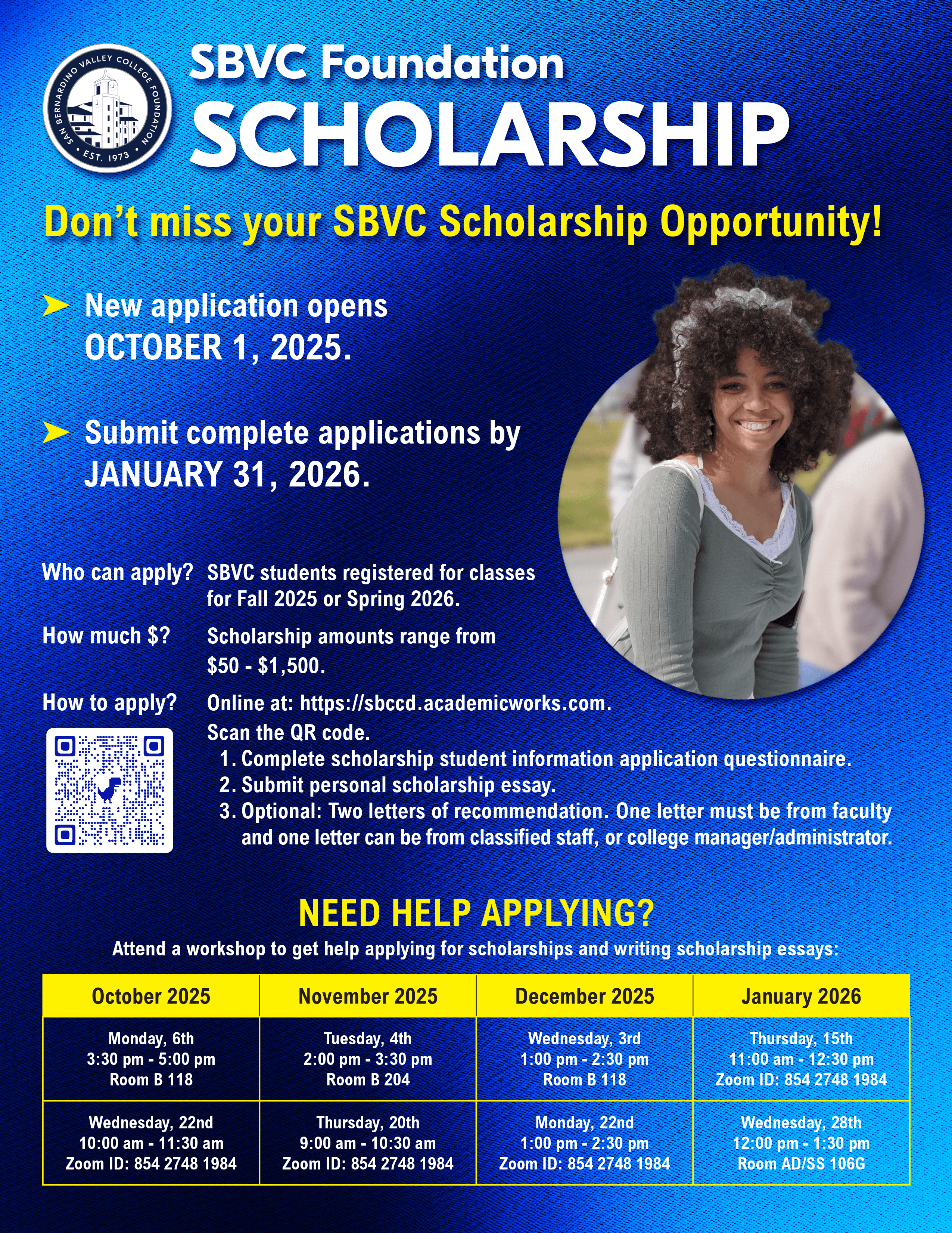 Foundation Scholarship Workshops 