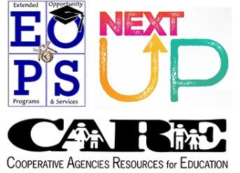 EOPS and CARE and NextUp logos