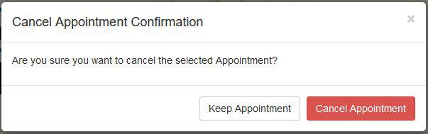 Cancel Current Appointment
