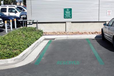 picture of alternative parking spot outside ADSS building