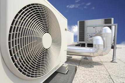 picture of rooftop air conditioning fan system